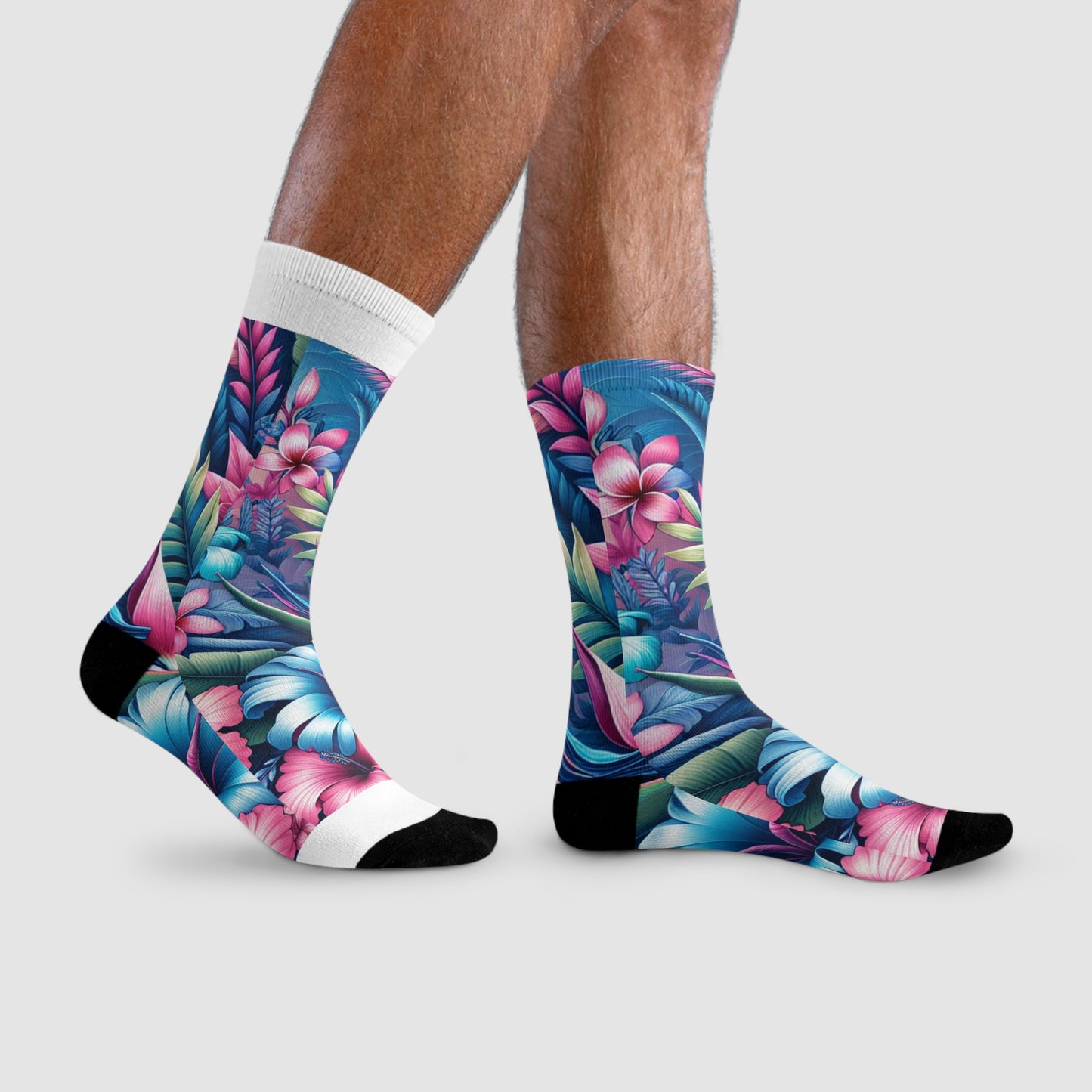 Surfside Flowers Socks