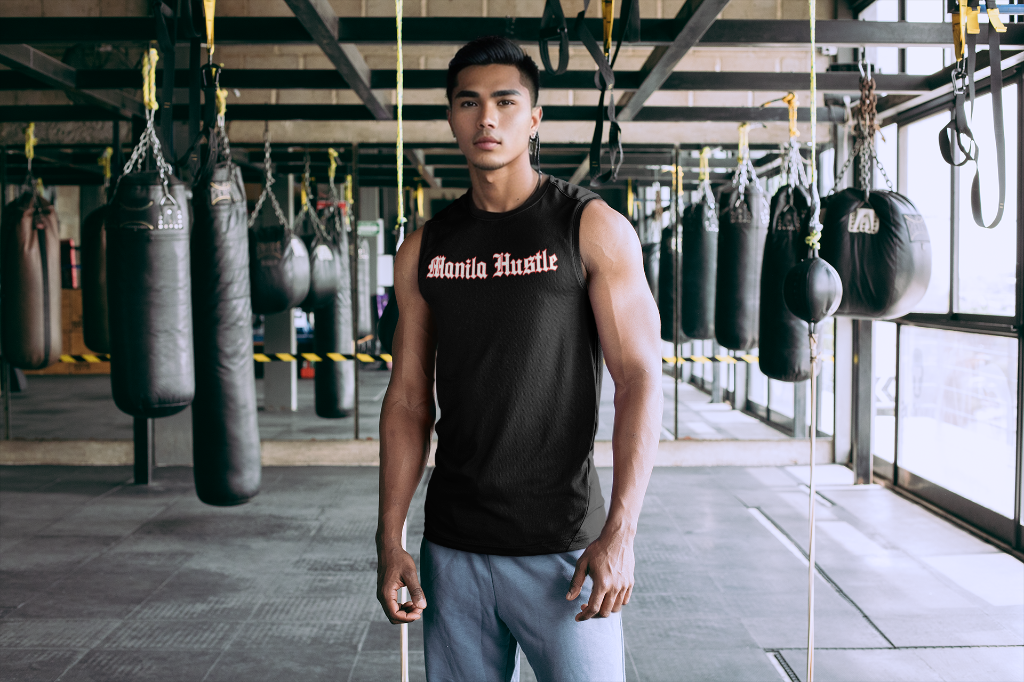 Manila Hustle Muscle Shirt | Black