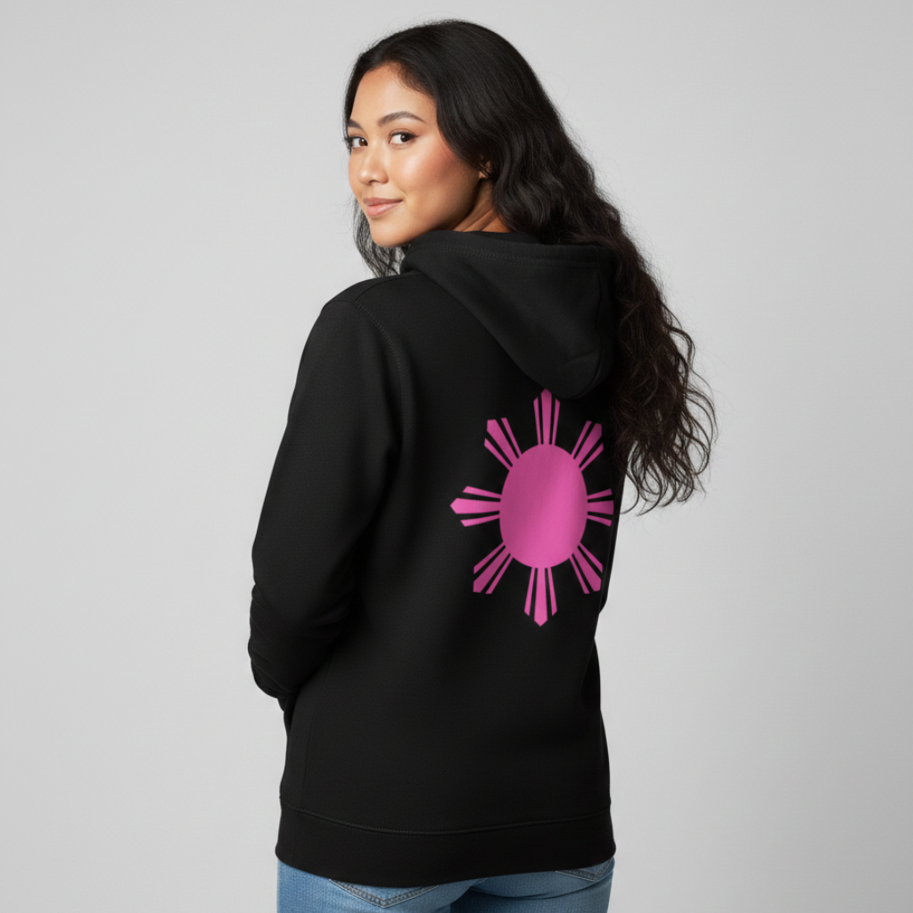 Pinay Hoodie | Black - Pink