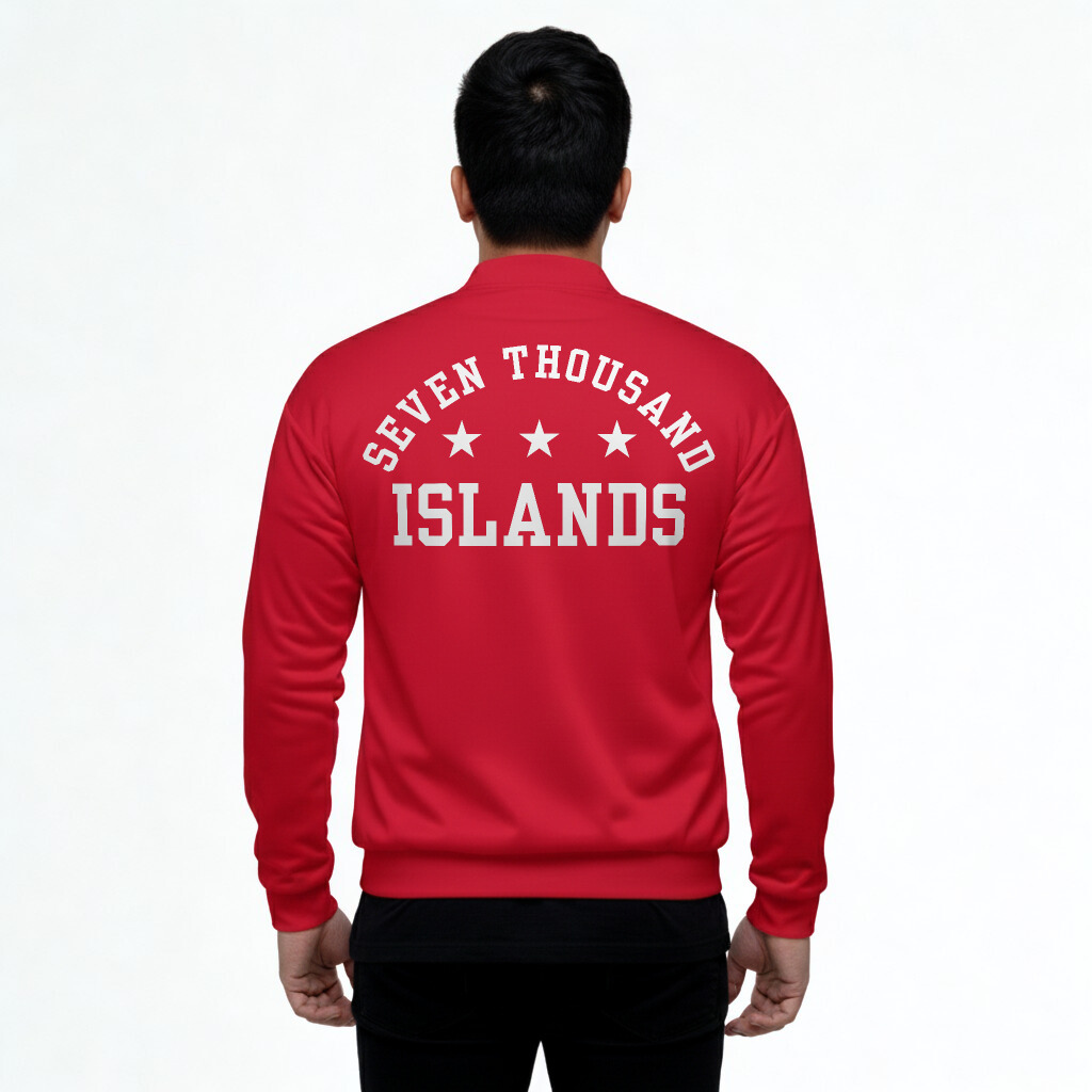 Seven Thousand Islands - Lightweight Bomber Jacket | Red
