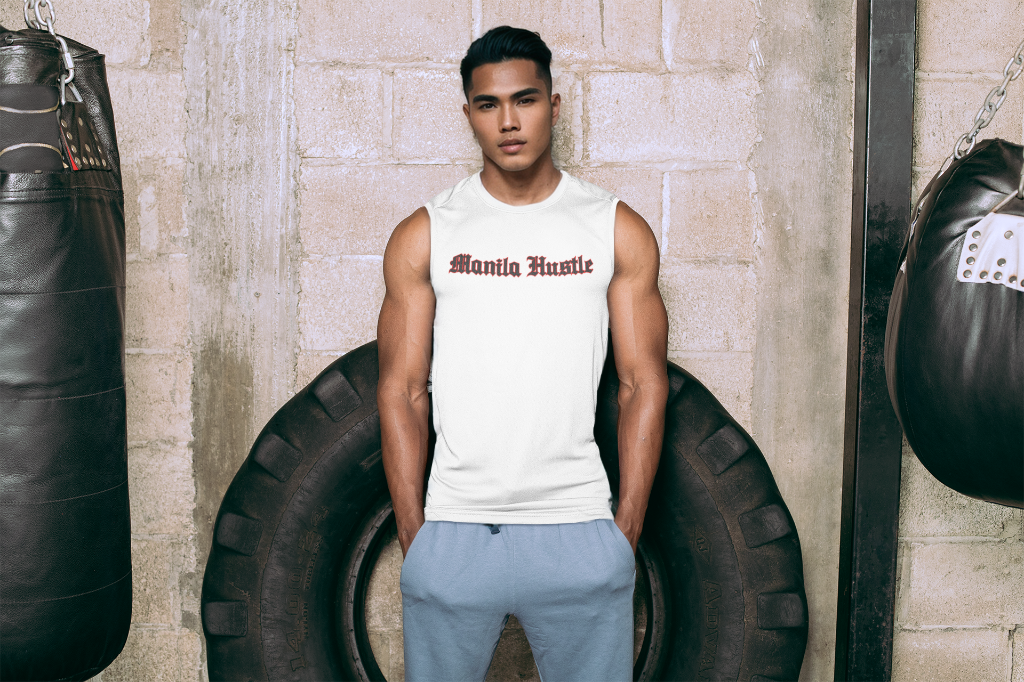 Manila Hustle Muscle Shirt | White