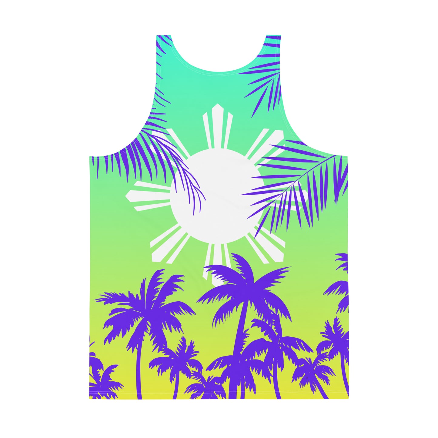 Sunset Tank | Gradient Green - Purple