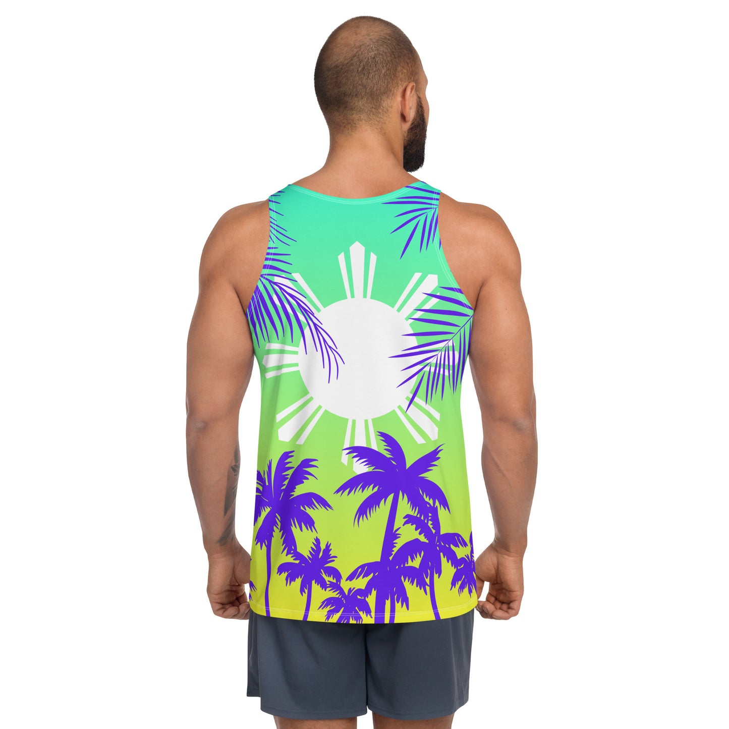 Sunset Tank | Gradient Green - Purple