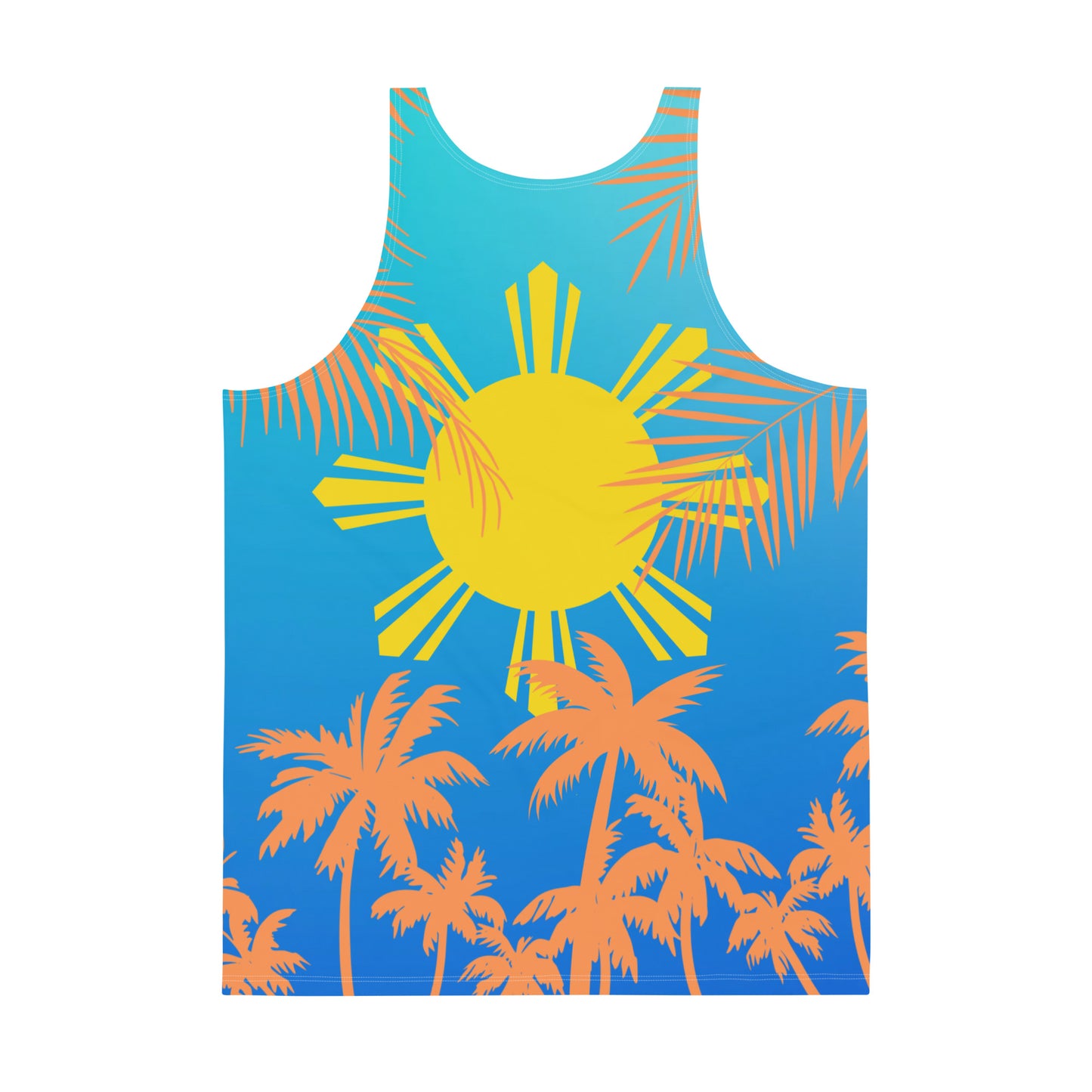 Sunset Tank | Gradient Sky Blue - Orange