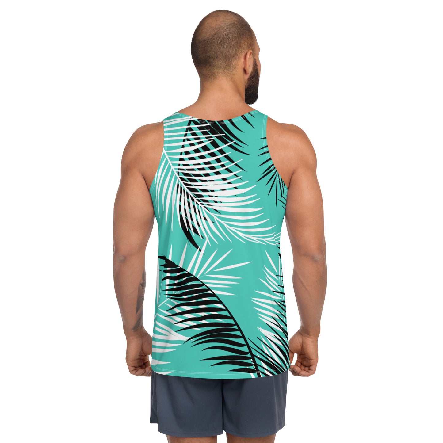 Paradise Tank | Turquoise - Black/White