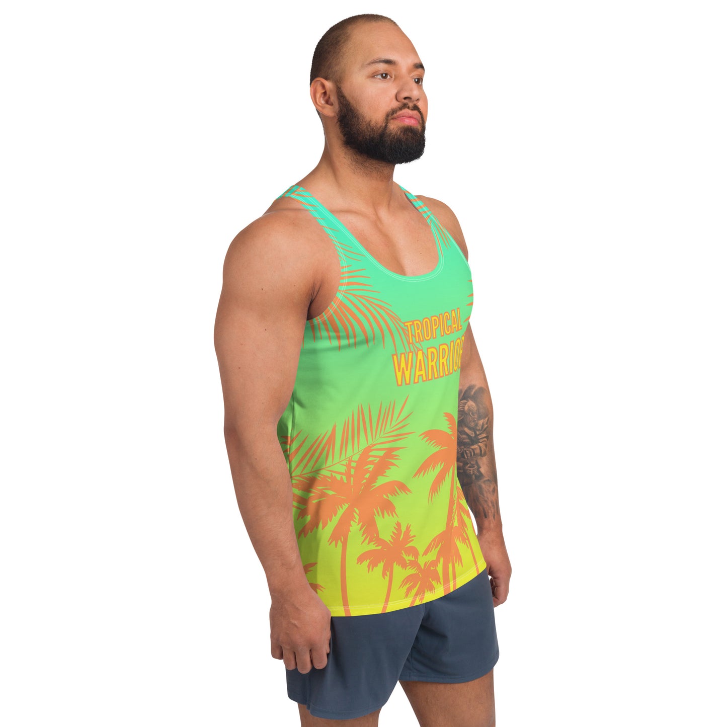 Sunset Tank | Gradient Green - Orange