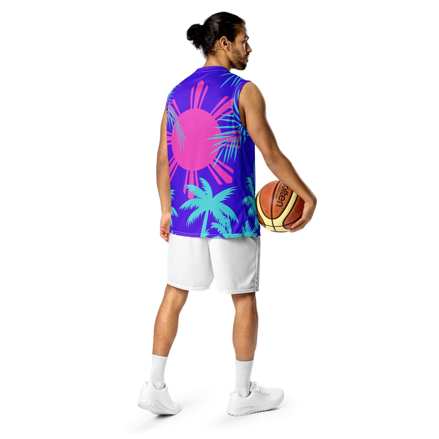 Sunset B-ball jersey | Purple - Sky Blue