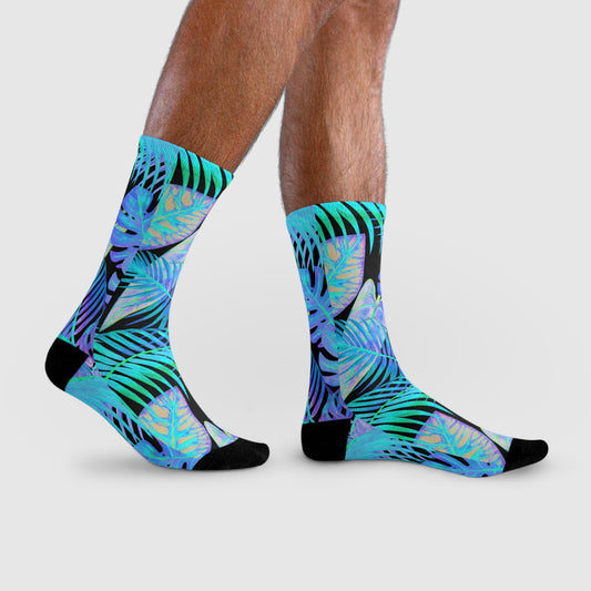 Palm Leaf Serenade Socks