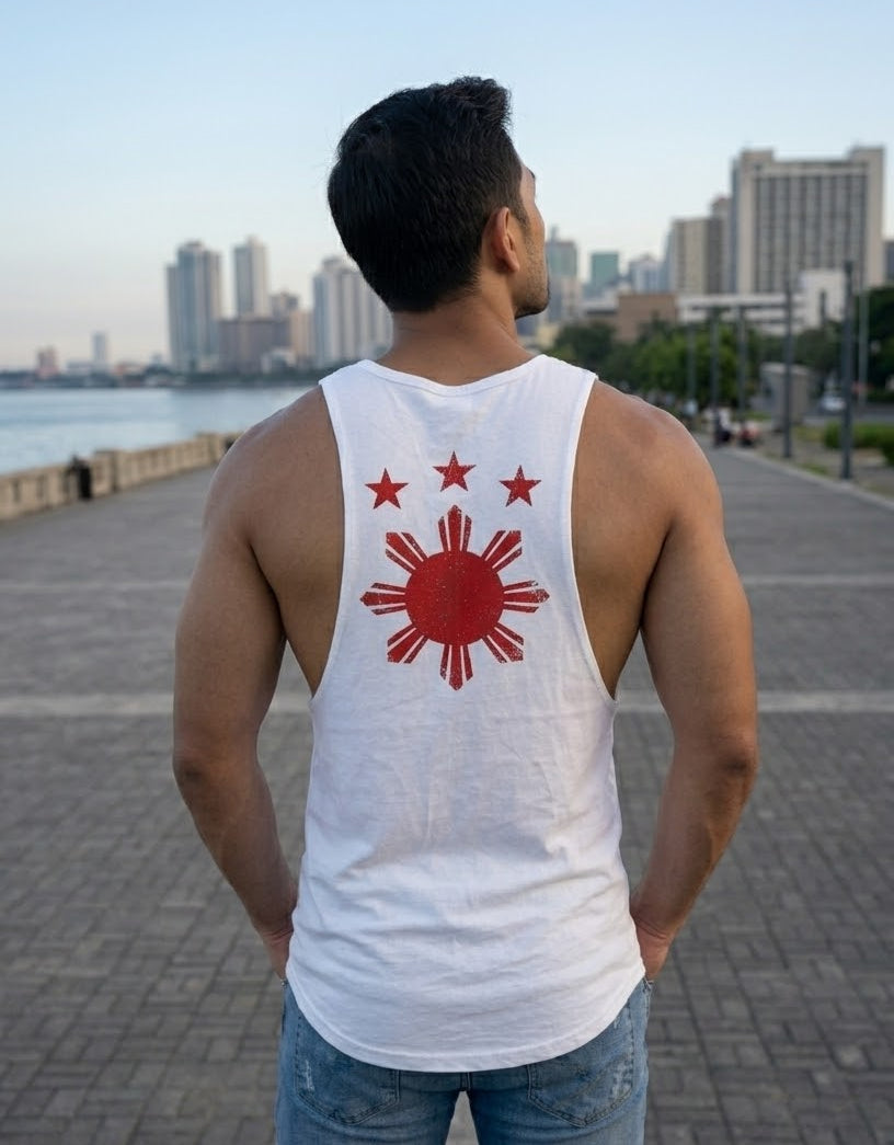 PINOY | Crew neck cut off tank