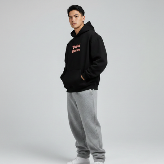 Tropical Warriors | Black | Oversized Hoodie