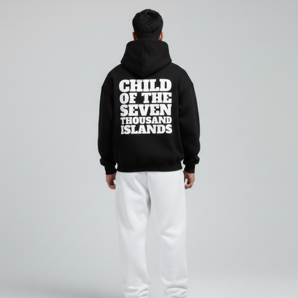 Pinoy - Child Of The Seven Thousand Islands | Black | Oversized Hoodie