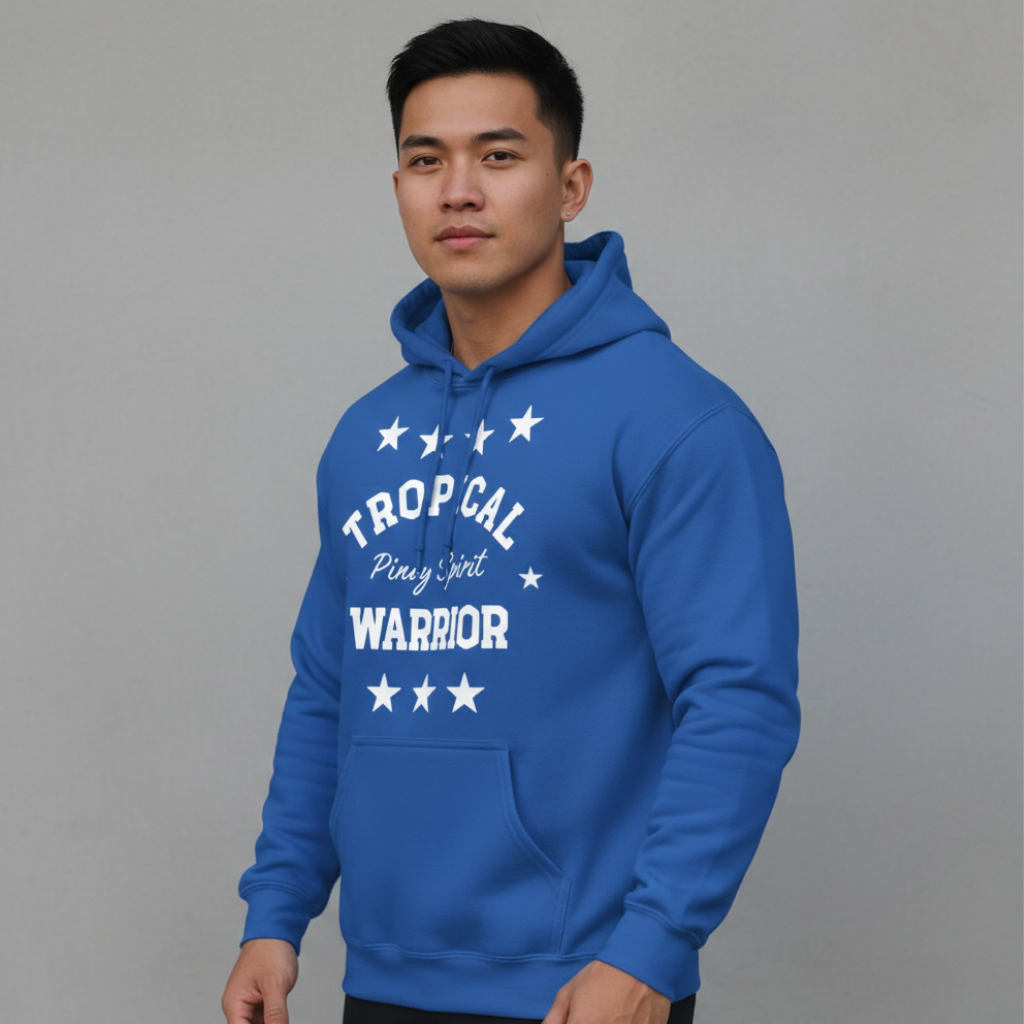 Tropical Warrior Heavy Hoodie | Blue