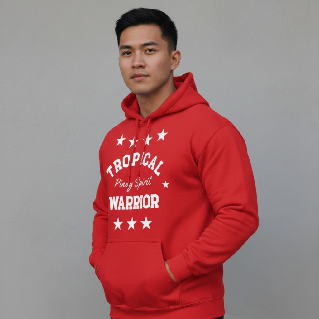 Tropical Warrior Heavy Hoodie | Red