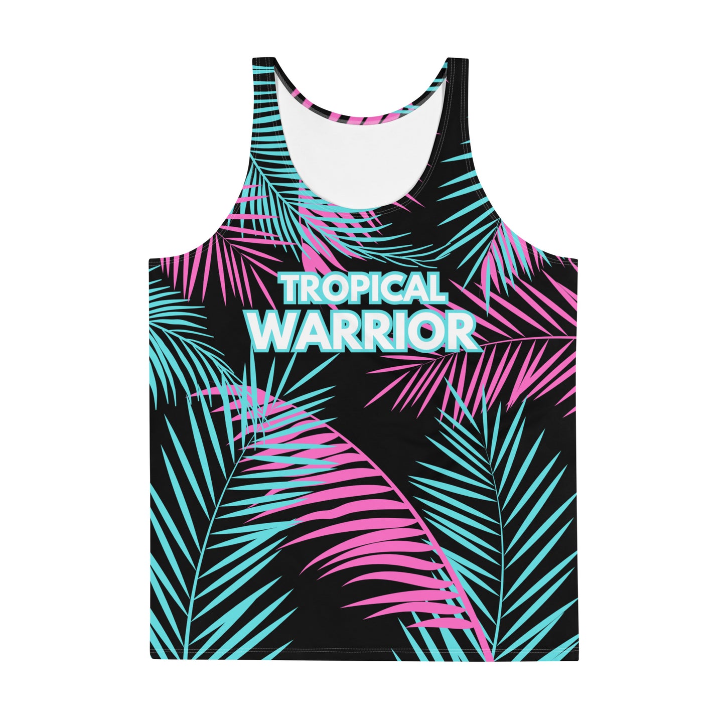 Paradise Tank | Black - Light Pink/Turquoise