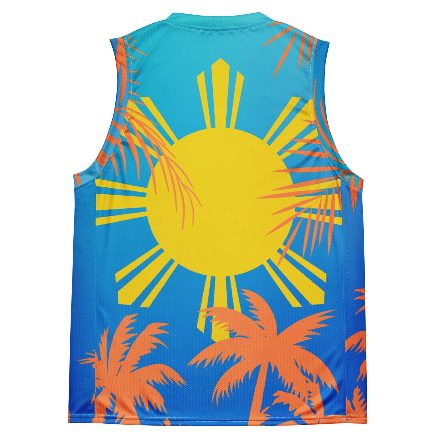 Sunset B-ball jersey | Gradient Sky Blue - Orange