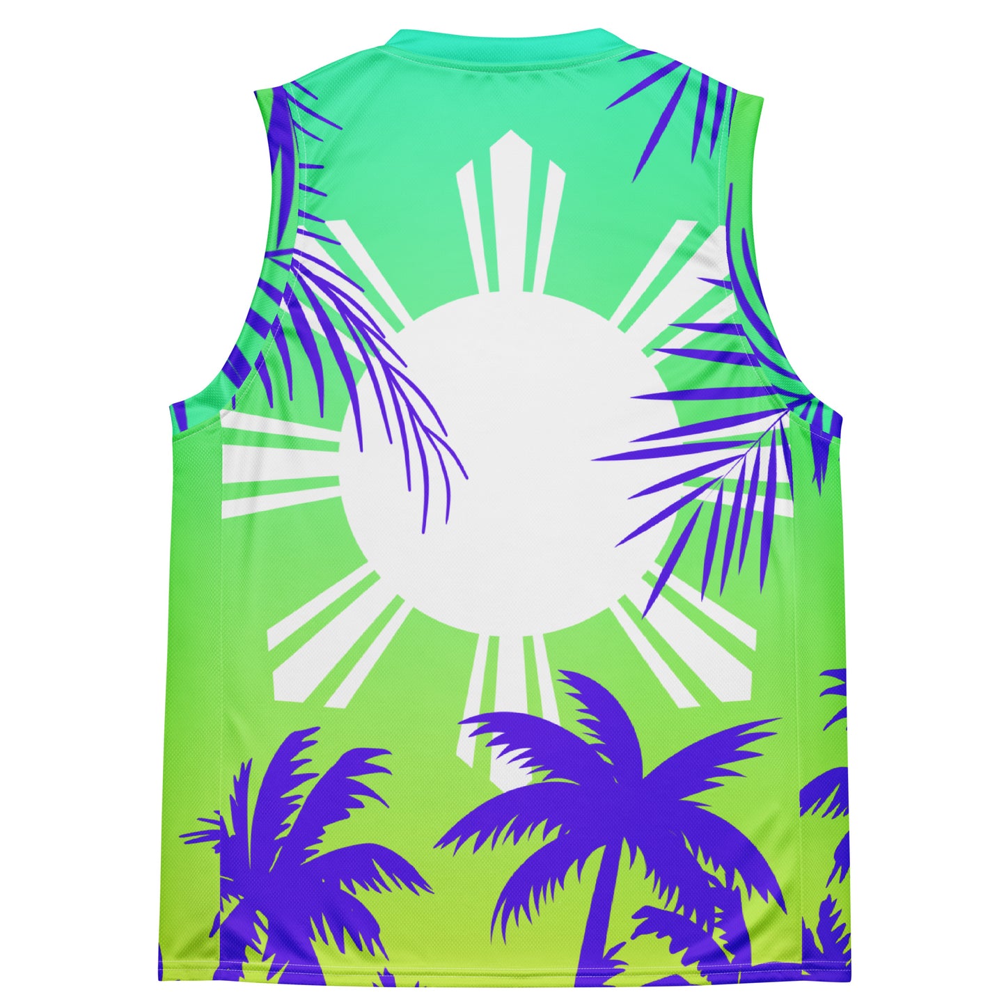 Sunset B-ball jersey | Gradient Green - Purple