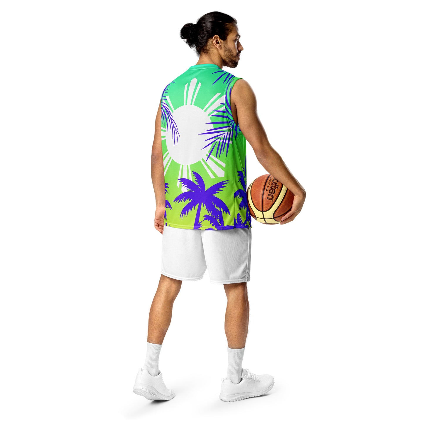 Sunset B-ball jersey | Gradient Green - Purple