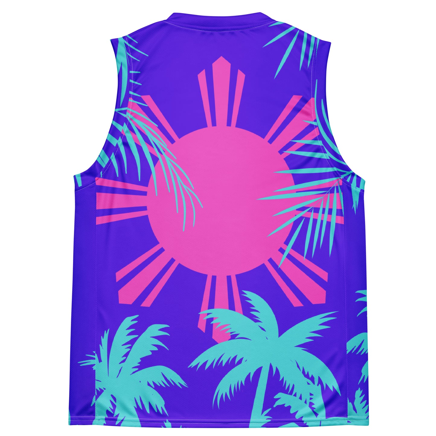 Sunset B-ball jersey | Purple - Sky Blue