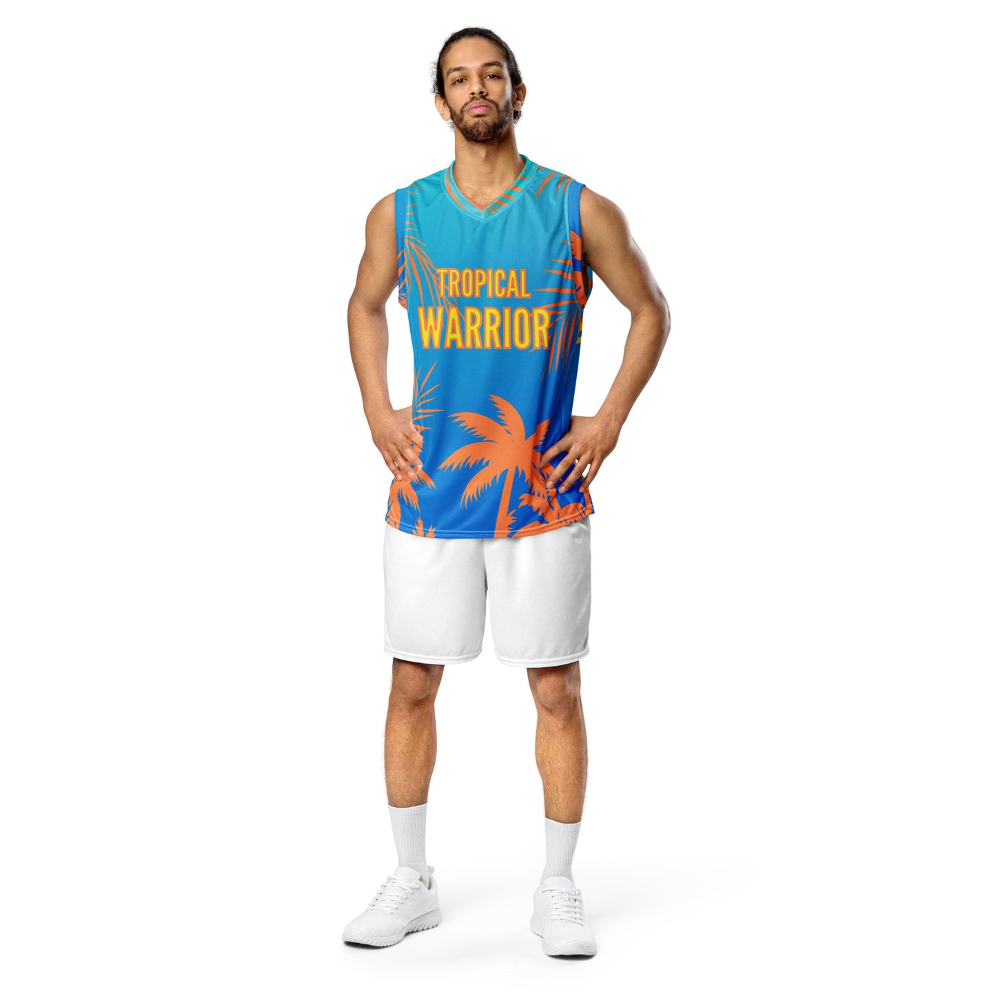 Sunset B-ball jersey | Gradient Sky Blue - Orange