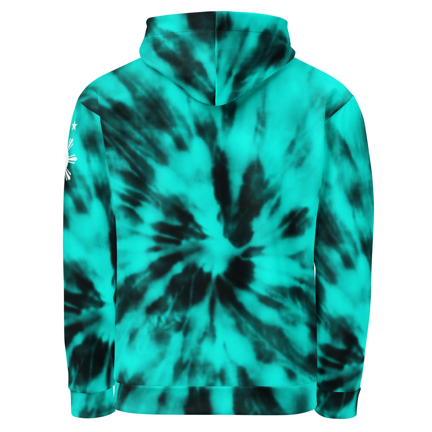 Motherland PH Hoodie | Tie Dye Turquoise - black