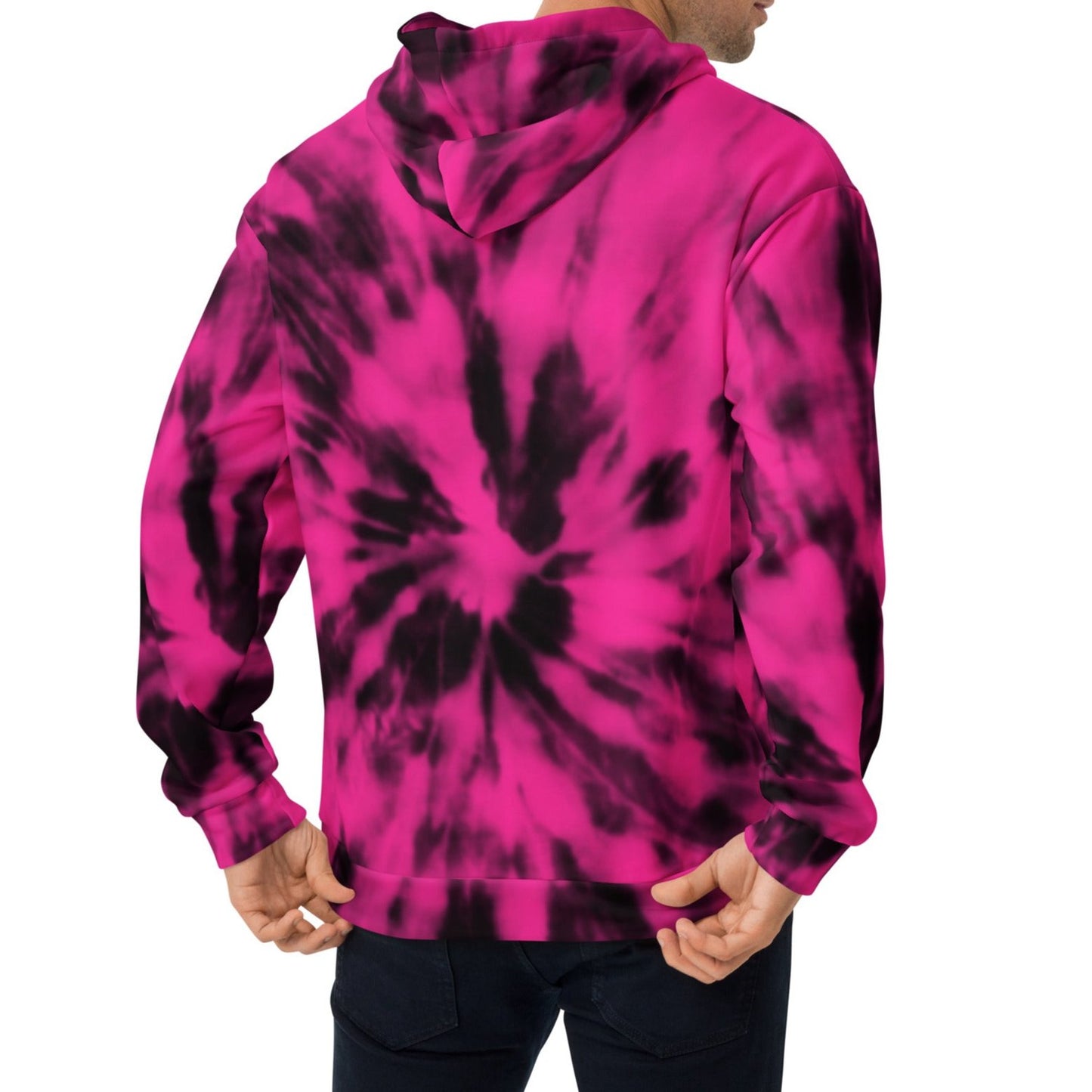 Motherland PH Hoodie | Tie Dye HotPink - black