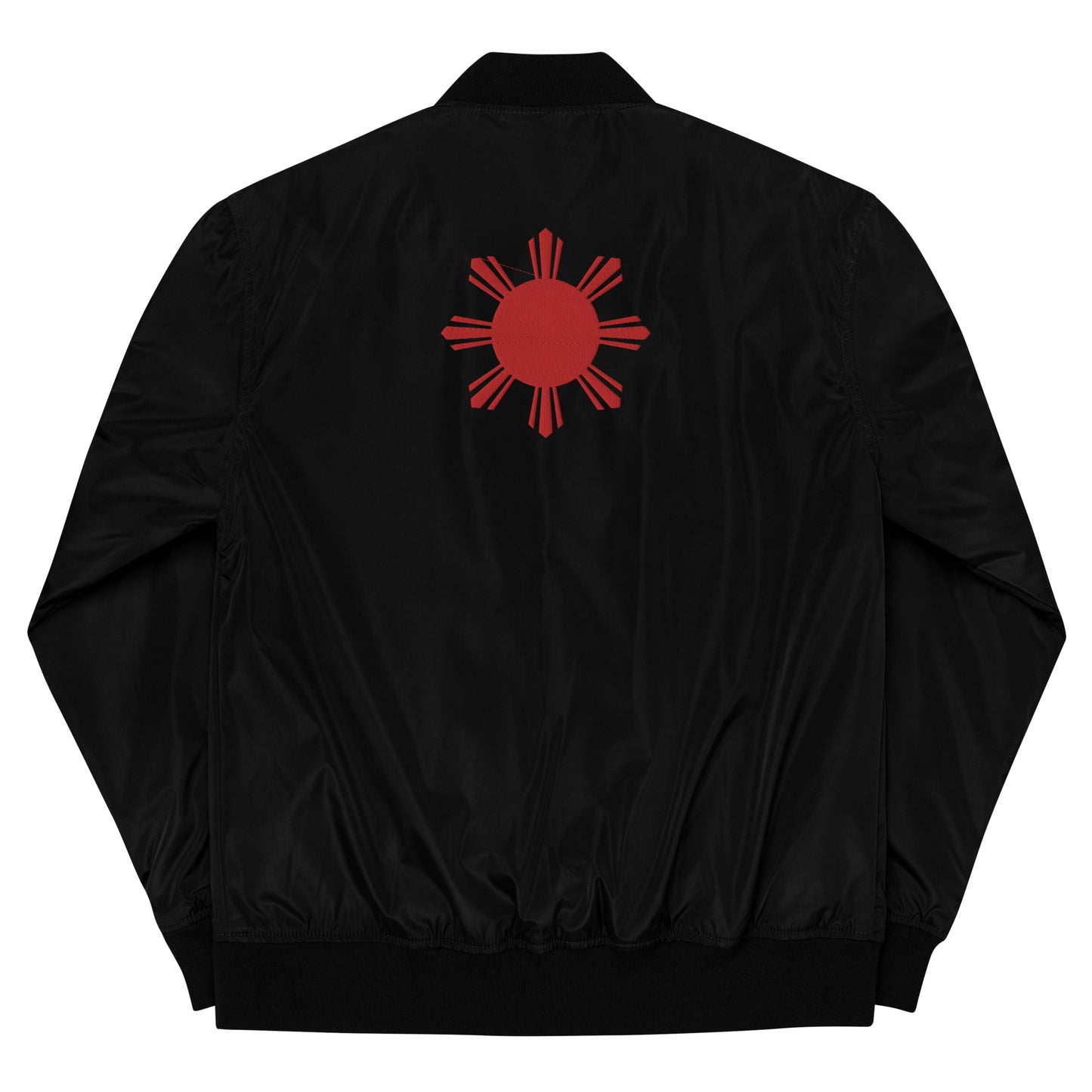 Tropical Warrior Bomber Jacket - Black | Red