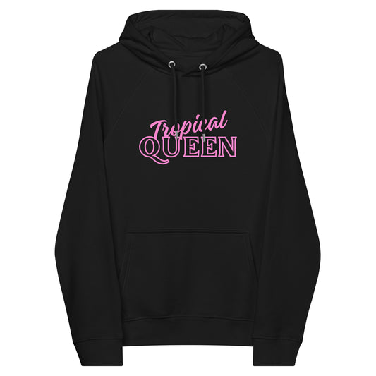 BoldBeautifulBadass Raglan Hoodie | Black - Pink