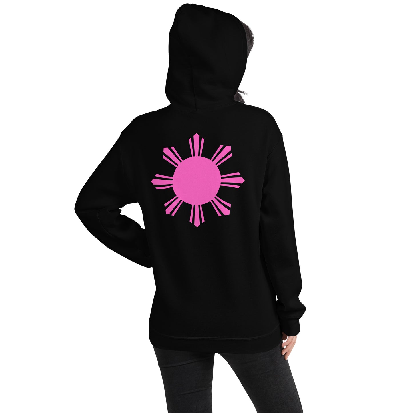 Tropical Queen Hoodie | Black - Pink