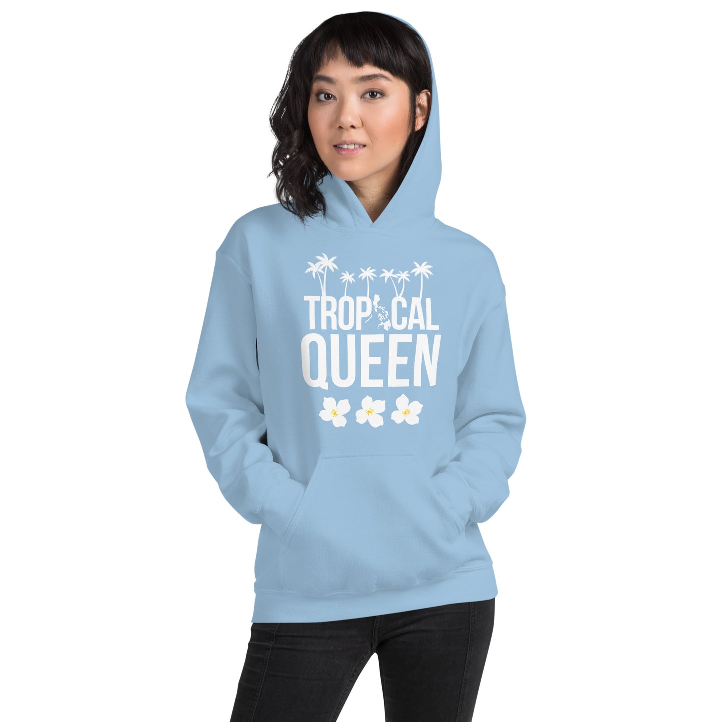 Tropical Queen Hoodie | SkyBlue