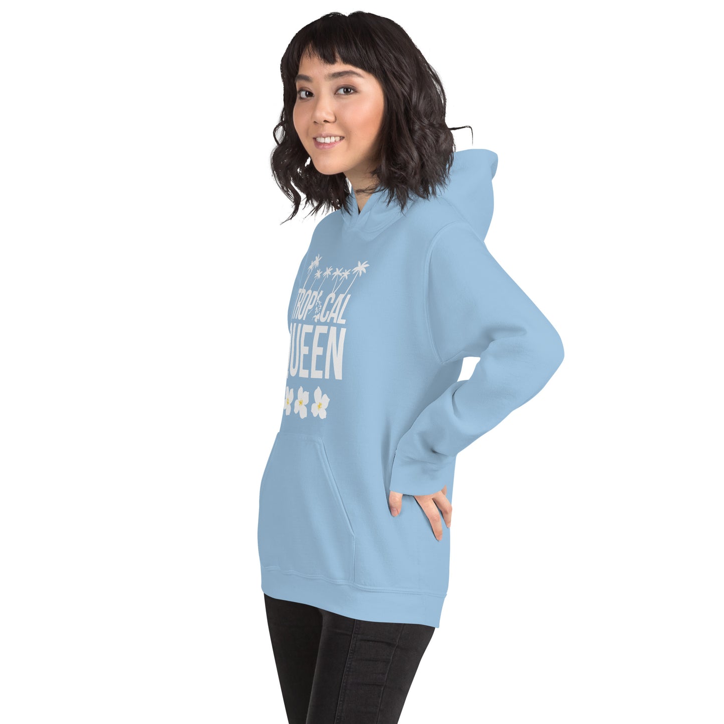 Tropical Queen Hoodie | SkyBlue