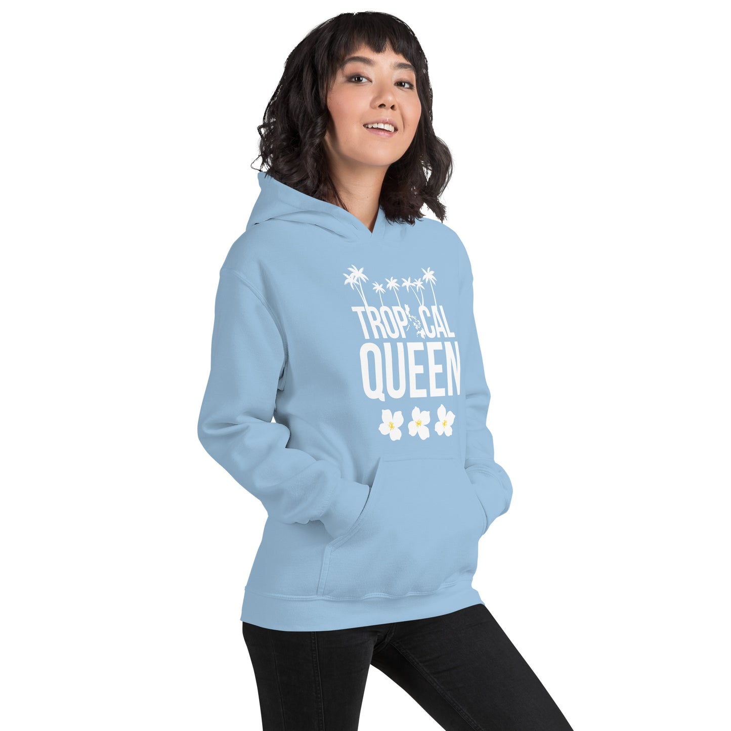 Tropical Queen Hoodie | SkyBlue