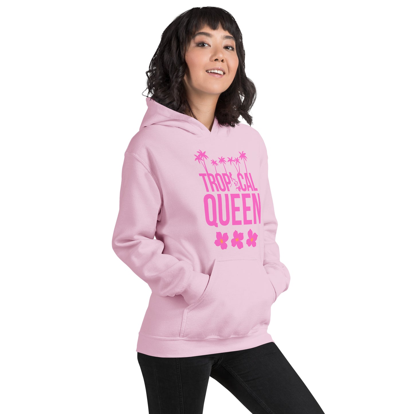 Tropical Queen Hoodie | Pink