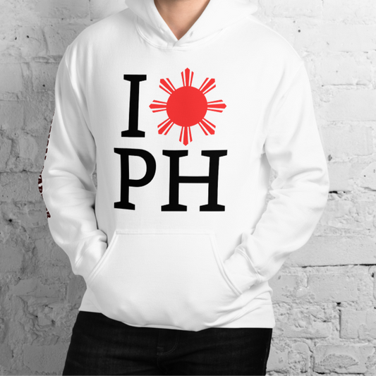 I Love PH Hoodie | For Him - White