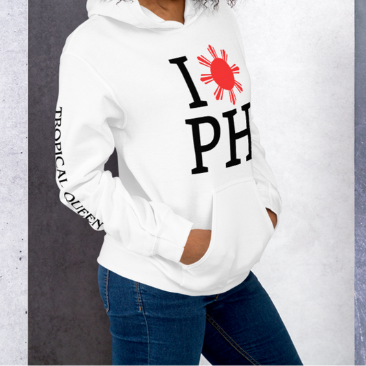 I Love PH Hoodie | For Her - White