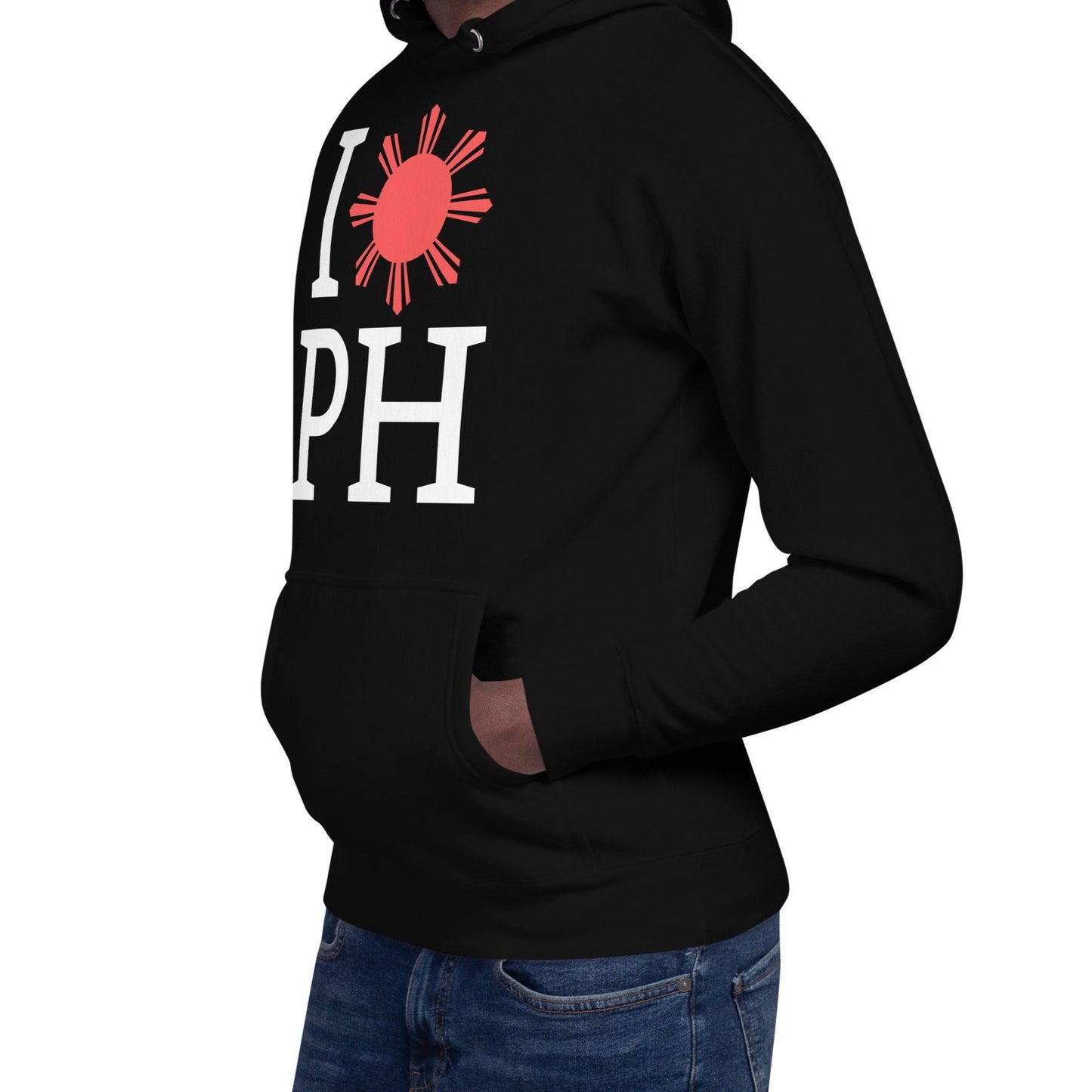 I Love PH Hoodie | For Him - Black