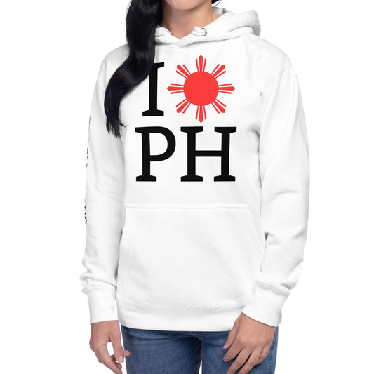 I Love PH Hoodie | For Her - White