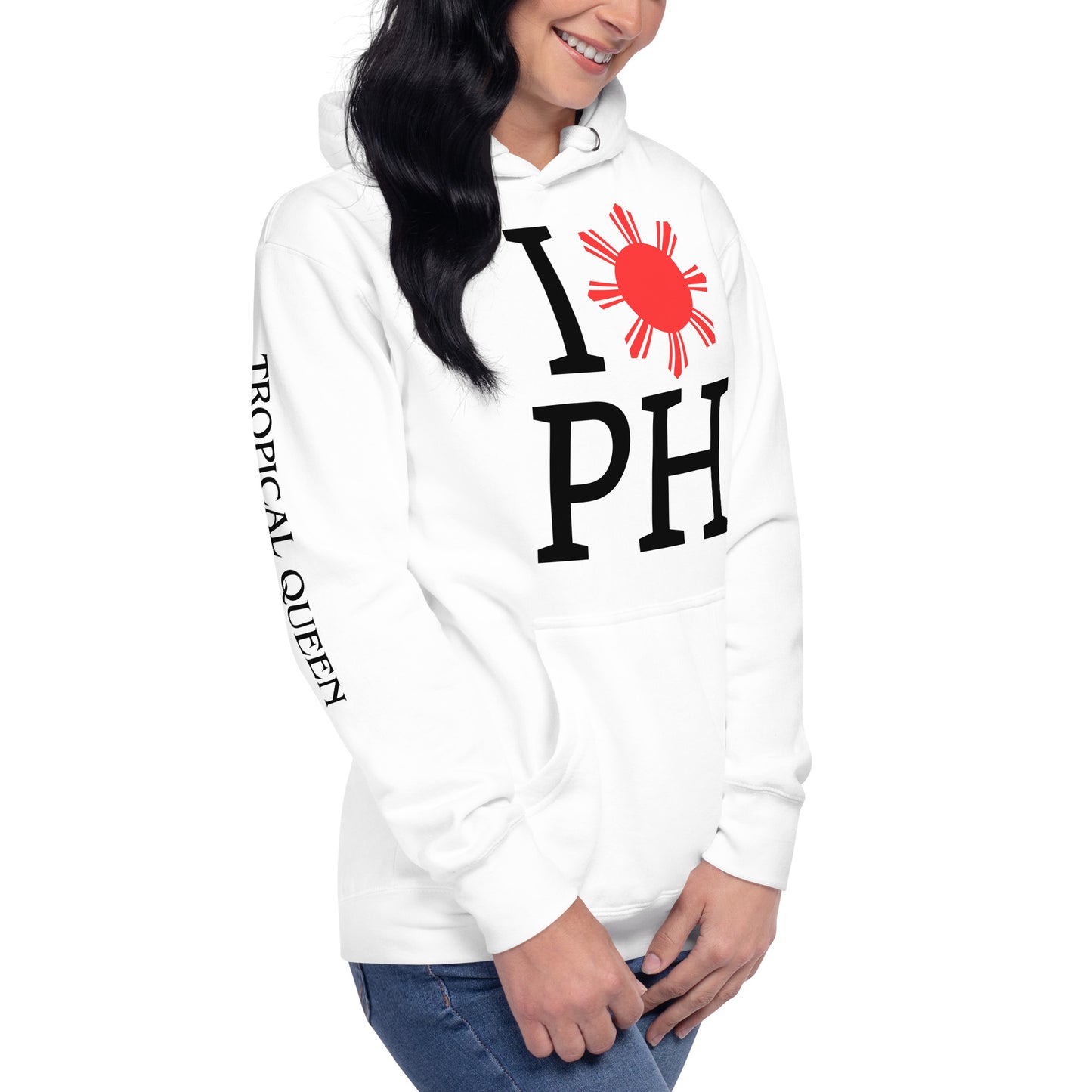 I Love PH Hoodie | For Her - White