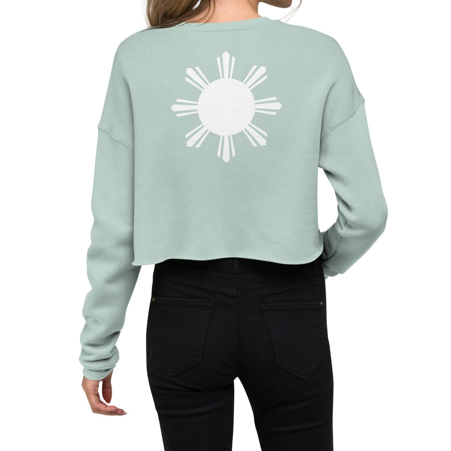 Motherland PH Crop Sweatshirt | Skyblue