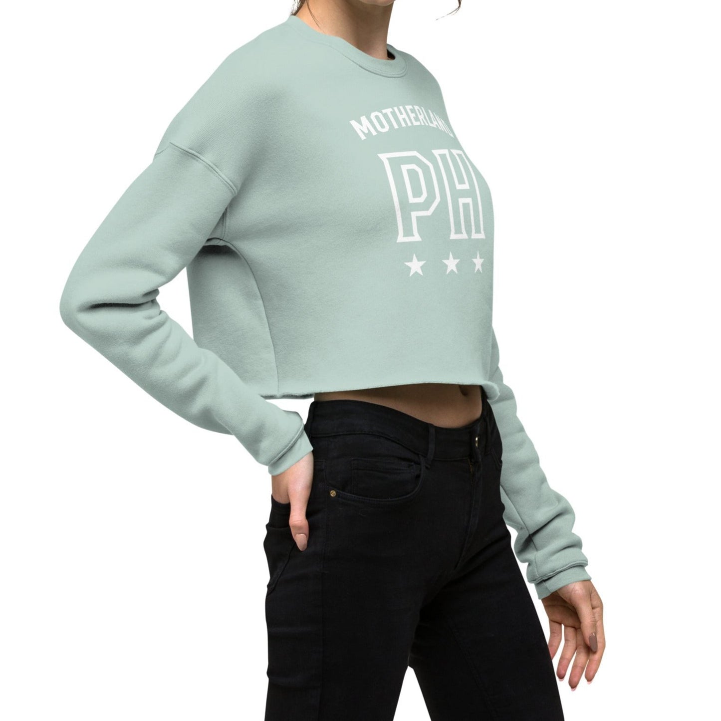 Motherland PH Crop Sweatshirt | Skyblue