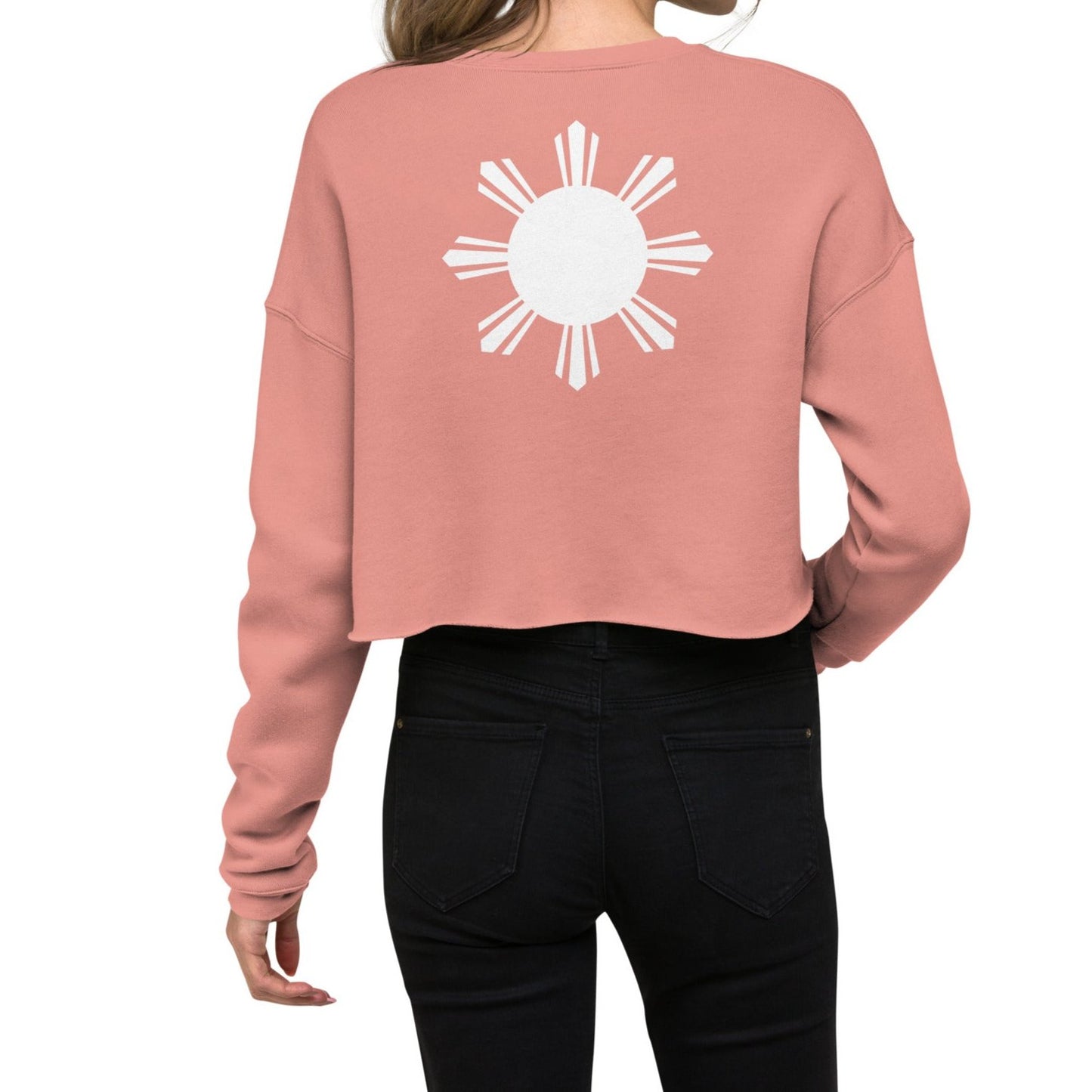 Tropical Queen Crop Sweatshirt | Pink